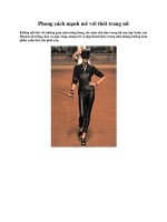 Phong cách mạnh mẽ với thời trang nữ ppsx