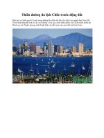 Thiên đường du lịch Chile trước động đất pptx