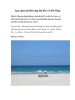 Lựa chọn bãi biển đẹp khi đến với Đà Nẵng potx