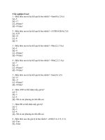 Trắc nghiệm Excel ppsx