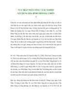 VUA TRẦN NHÂN TÔNG VÀ SỰ NGHIỆP XÂY DỰNG HÒA BÌNH THỜI HẬU CHIẾN - 3 docx
