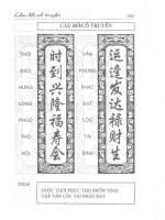 Cẩm nang ứng dụng các phong tục dân gian part 10 doc