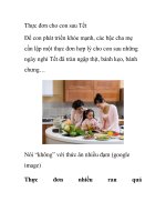 Thực đơn cho con sau Tết pps