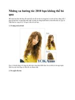 Những xu hướng tóc 2010 bạn không thể bỏ qua pptx