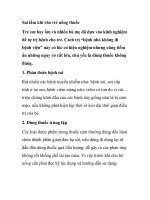 Sai lầm khi cho trẻ uống thuốc pptx