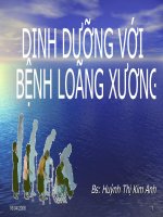 Báo cáo: Dinh dưỡng với bệnh loãng xương ppsx