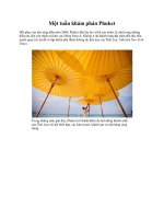 Một tuần khám phán Phuket pptx