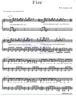 Bản nhạc Fire ppsx