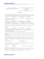 Đề thi vật lý - THPT Nguyễn Tất Thành pot