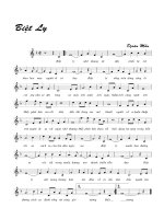 Bản nhạc Biệt ly pps