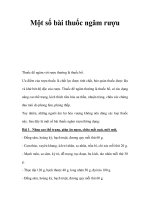 Một số bài thuốc ngâm rượu potx