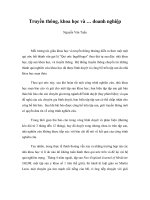 Truyền thông, khoa học và … doanh nghiệp ppsx