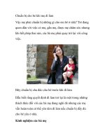 Chuẩn bị cho bé khi mẹ đi làm ppsx