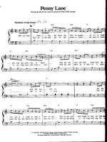 Bản nhạc Penny lane docx