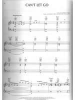 Bản nhạc Can''''t let go doc