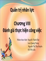Chương 8- Đánh giá thực hiện công việc pptx