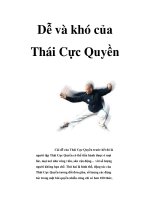 Dễ và khó của Thái Cực Quyền pps
