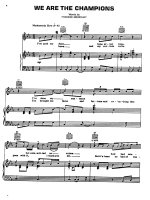 Bản nhạc Queen we are the champions pptx