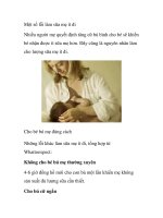 Một số lỗi làm sữa mẹ ít đi docx