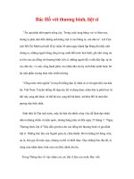 CHUYỆN VỀ BÁC HỒ - Bác Hồ với thương binh, liệt sĩ docx