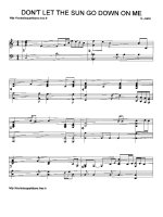 Bản nhạc DON''''T LET THE SUN GO DOWN ON MEE pdf