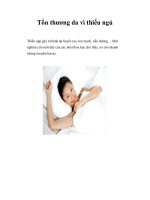 Tổn thương da vì thiếu ngủ docx