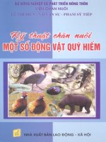 Kỹ thuật chăn nuôi một số động vật quý hiếm part 1 ppt