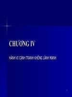 CHƯƠNG IV - HÀNH VI CẠNH TRANH KHÔNG LÀNH MẠNH pptx