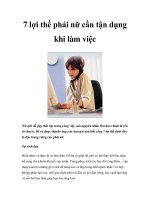 7 lợi thế phái nữ cần tận dụng khi làm việc pdf