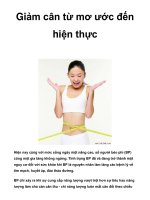 Giảm cân từ mơ ước đến hiện thực docx