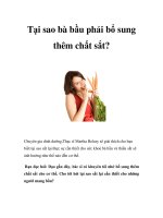 Tại sao bà bầu phải bổ sung thêm chất sắt? ppsx