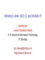 Wireless LANs: 802.11 and Mobile IP docx