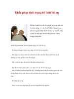 Khắc phục tình trạng bé lười bú mẹ doc