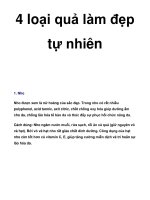 4 loại quả làm đẹp tự nhiên docx
