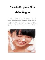 3 cách đối phó với lỗ chân lông to docx