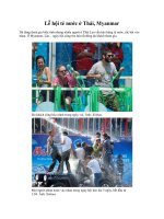 Lễ hội té nước ở Thái, Myanmar pot