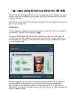 Top 4 ứng dụng hỗ trợ học tiếng Anh tốt nhất pdf