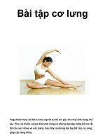 Bài tập cơ lưng ppt