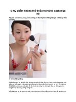 6 mỹ phẩm không thể thiếu trong túi xách mùa hè pps