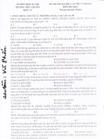 Đề thi thử đại học môn Hóa học trường chuyên ĐHSP Hà Nội 2011 lần 5 doc