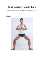 Bài tập giảm cân và làm săn chắc cơ potx