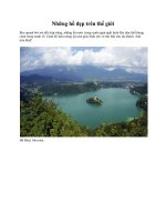 Những hồ đẹp trên thế giới pps