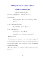 TÍN HIỆU BÁO NGUY Ở NƠI LÀM VIỆC Tín hiệu âm thanh báo nguy - 1 doc