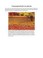 Vòng quanh thế giới vào mùa thu pot