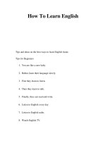 How To Learn English pdf