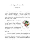 Ăn chay như là một trị liệu ppt