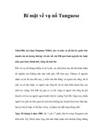 Bí mật về vụ nổ Tunguese pot