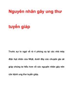 Nguyên nhân gây ung thư tuyến giáp pps