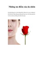 Những ưu điểm của da nhờn pps