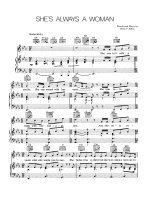 Bản nhạc Always a woman ppt